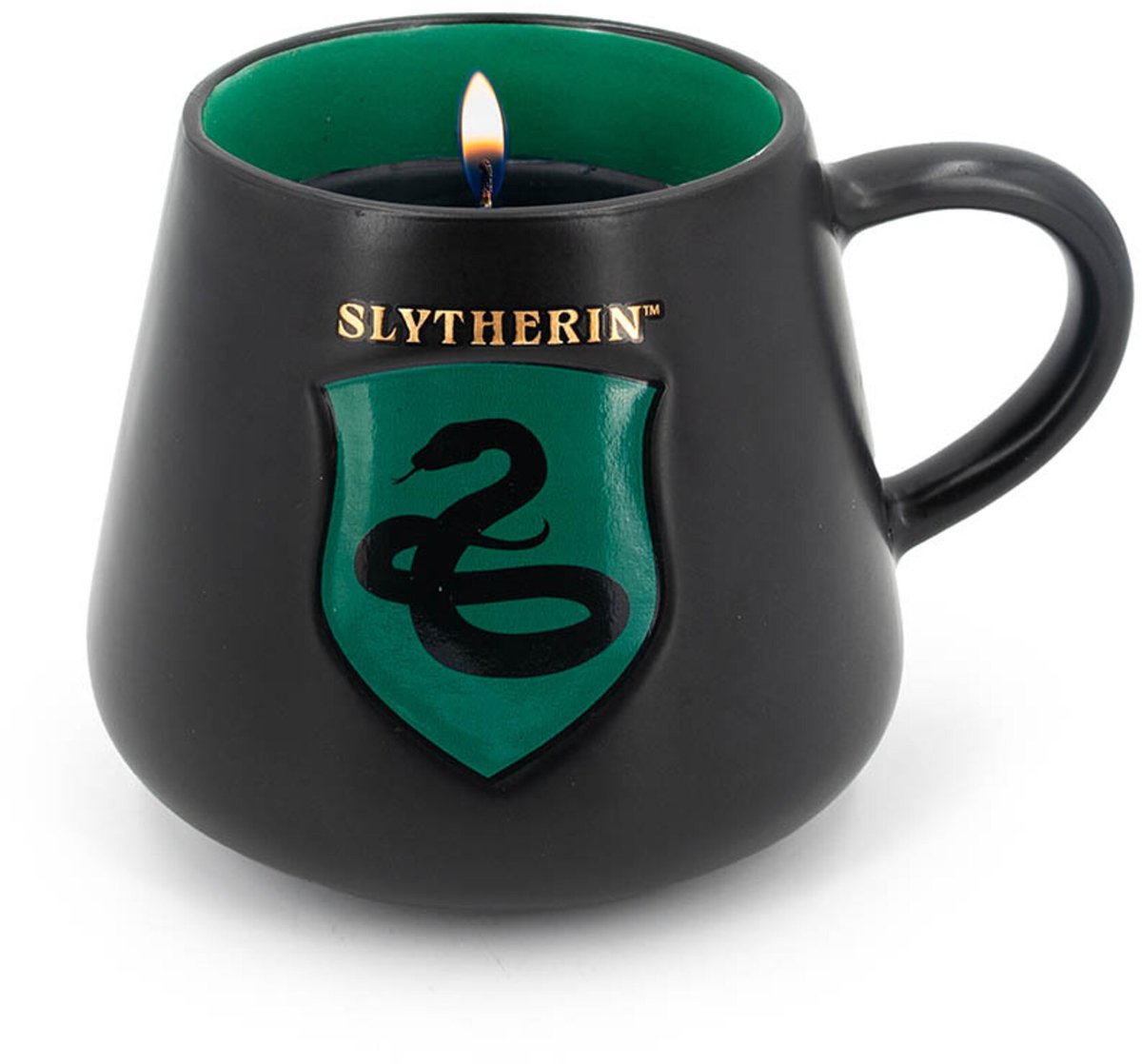 Harry Potter Geurkaars - Slytherin - met opdruk donkergroen