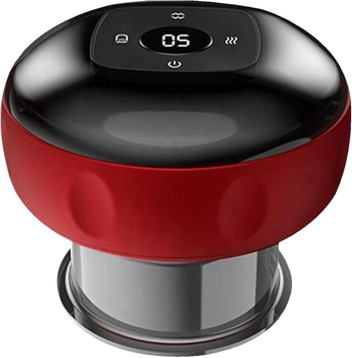 Massageapparaat - Cupping apparaat - Spierontspanning - 6 Warmtestanden - 18 x 14 x 8 cm - Wit