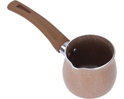 Klassieke 8 cm Melkpan met Antiaanbaklaag, Koel Aanraak Handvat en Unieke Gietuitloop, Geschikt voor Inductiekookplaten en Gasfornuizen