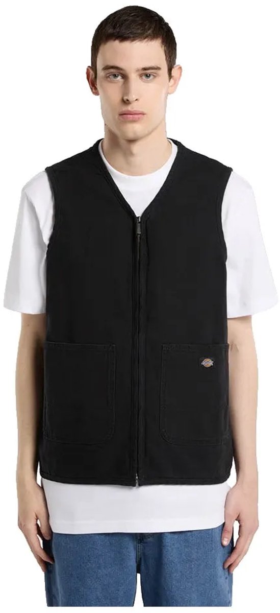 Dickies Canvas Summer Vest S Man Zwart