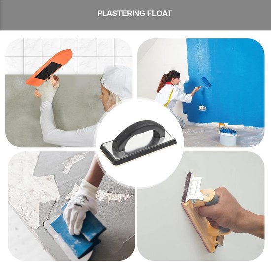 Voegvlotter - Tegelgereedschap - Tegels Afwerken - Comfortabel Antislip Handvat - 24 cm - Zwart van Merkloos	 — afbeelding 5