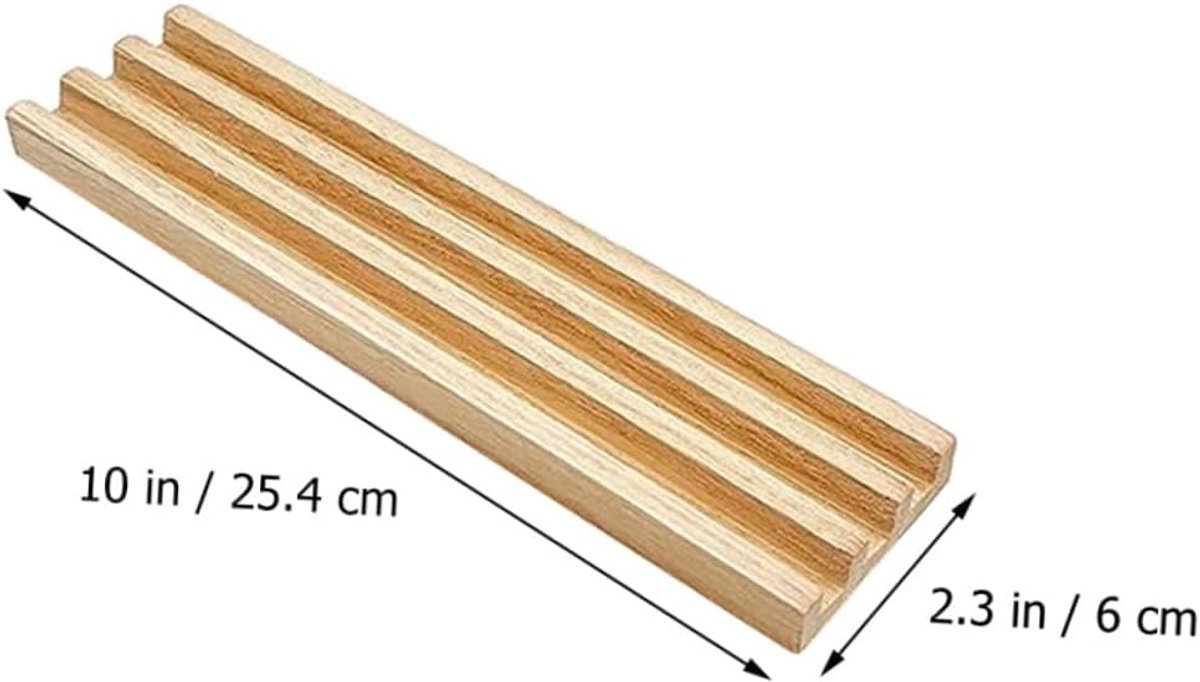 Houten Domino Rek - Domino Houder - Bordspellen Spelen - Antislip Ondergrond - 25.4x6CM - Lichtgeel — cadeau in Spellen & Speelgoed - foto 7