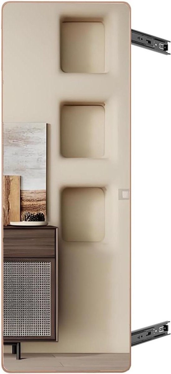 Kapspiegel - Passpiegel - Kleding Combineren - Verborgen Schuifsysteem - 35x80cm - Roségoud