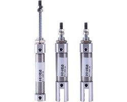 Luchtcilinder - Mini Cilinder - Industriële Automatisering - Dubbelwerkend - 200mm Slag - Metaal