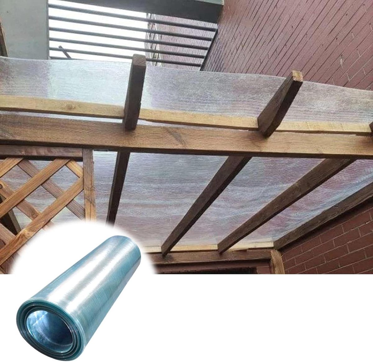 Polycarbonaat Dakplaat - Helder Paneel - Bescherming Buiten - Hoge UV-bescherming - 0.8 x 1M - Helder