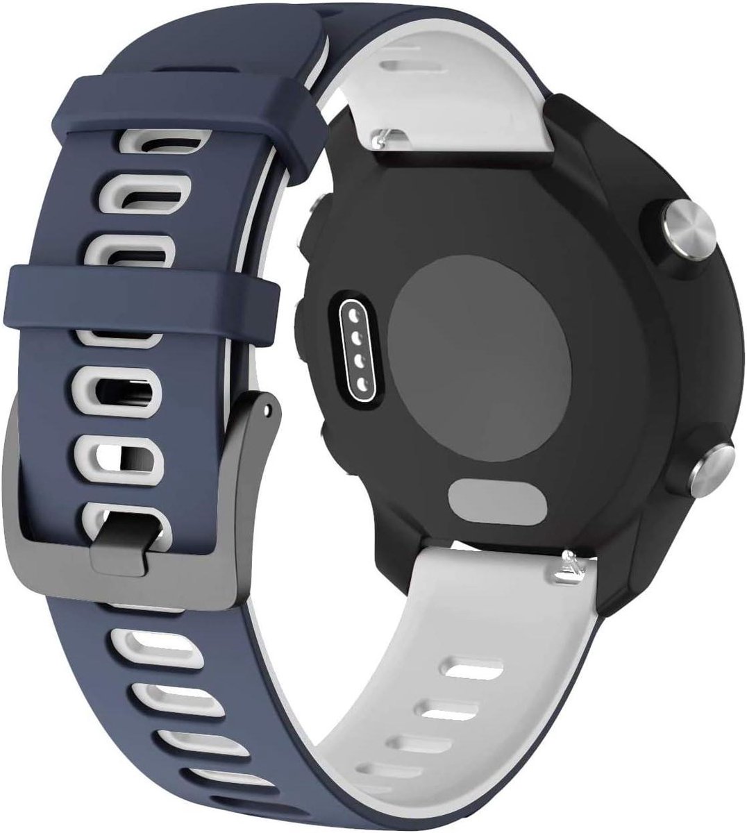 Reserve Horlogeband - Siliconen Armband - Dagelijks Gebruik - Klassieke Gesp - 22 mm - Zwart