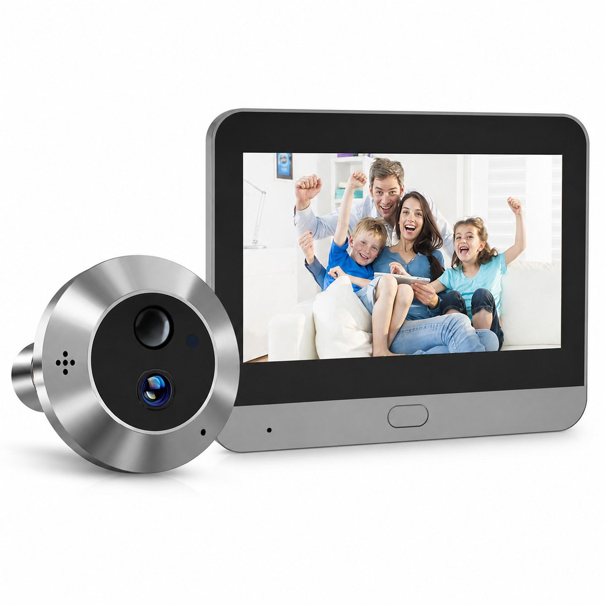 Smart Digitale Deurspion 3MP met Nachtzicht en Tweeweg Audio - Product - €149,95