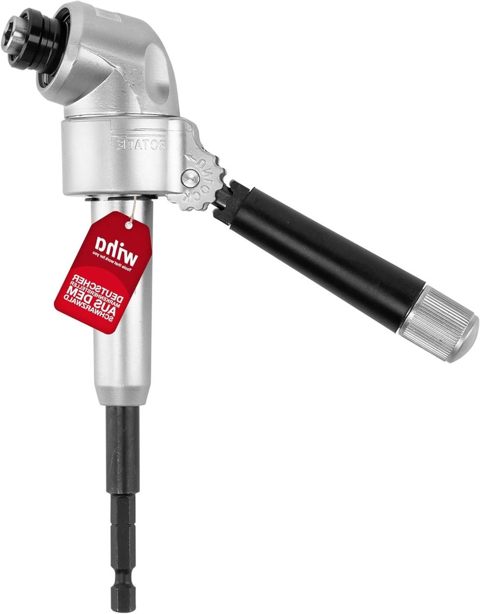 Momentsleutel - Schroevendraaier Hoek - Moeilijk Bereikbaar - Magnetische Bithouder - 57 Nm - Zilver