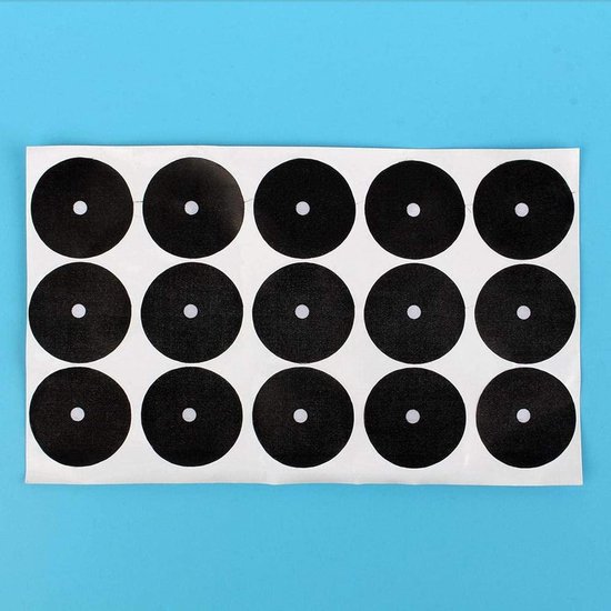 Dailygoods- Biljartmarker 15 Stuks - Pooltafel Marker Dots - Billiard Punt Sticker - Snooker Spot Accessoires - Wit - 35cm - Biljartstip van Dailygoods — afbeelding 3