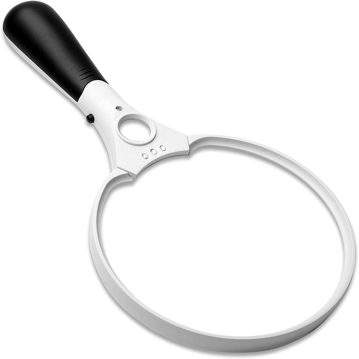Extra grote LED leesloep met verlichting - Jumbo vergrootglas voor horlogemakers, juweliers en hobbyisten - 2X, 4X en 25X vergroting