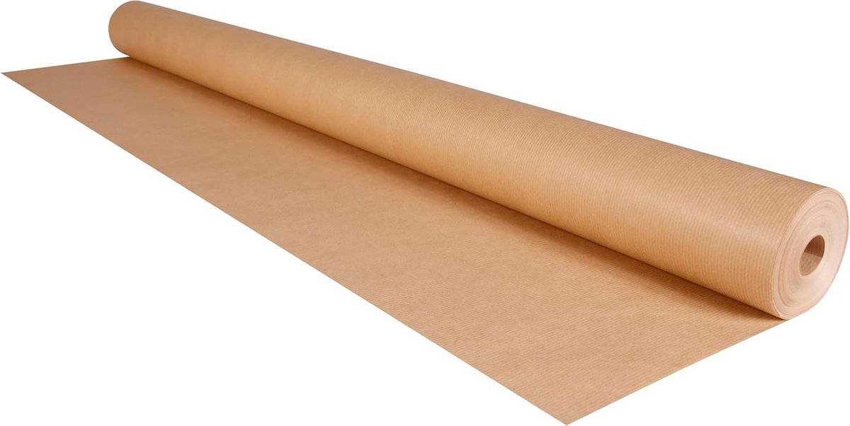Kraftpapier Rol - Inpakpapier - Cadeaus Inpakken - Zuurvrij pH Neutraal - 350 x 100 cm - Bruin