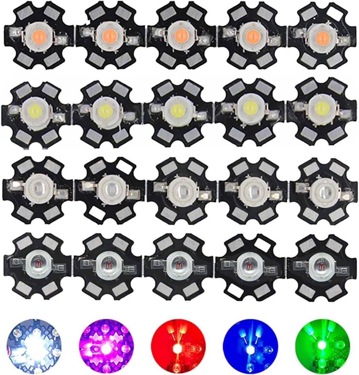 Led Lampen - Lichtbronnen - Verlichting Aanpassen - Hoge Helderheid - 100 Stuks - Groen