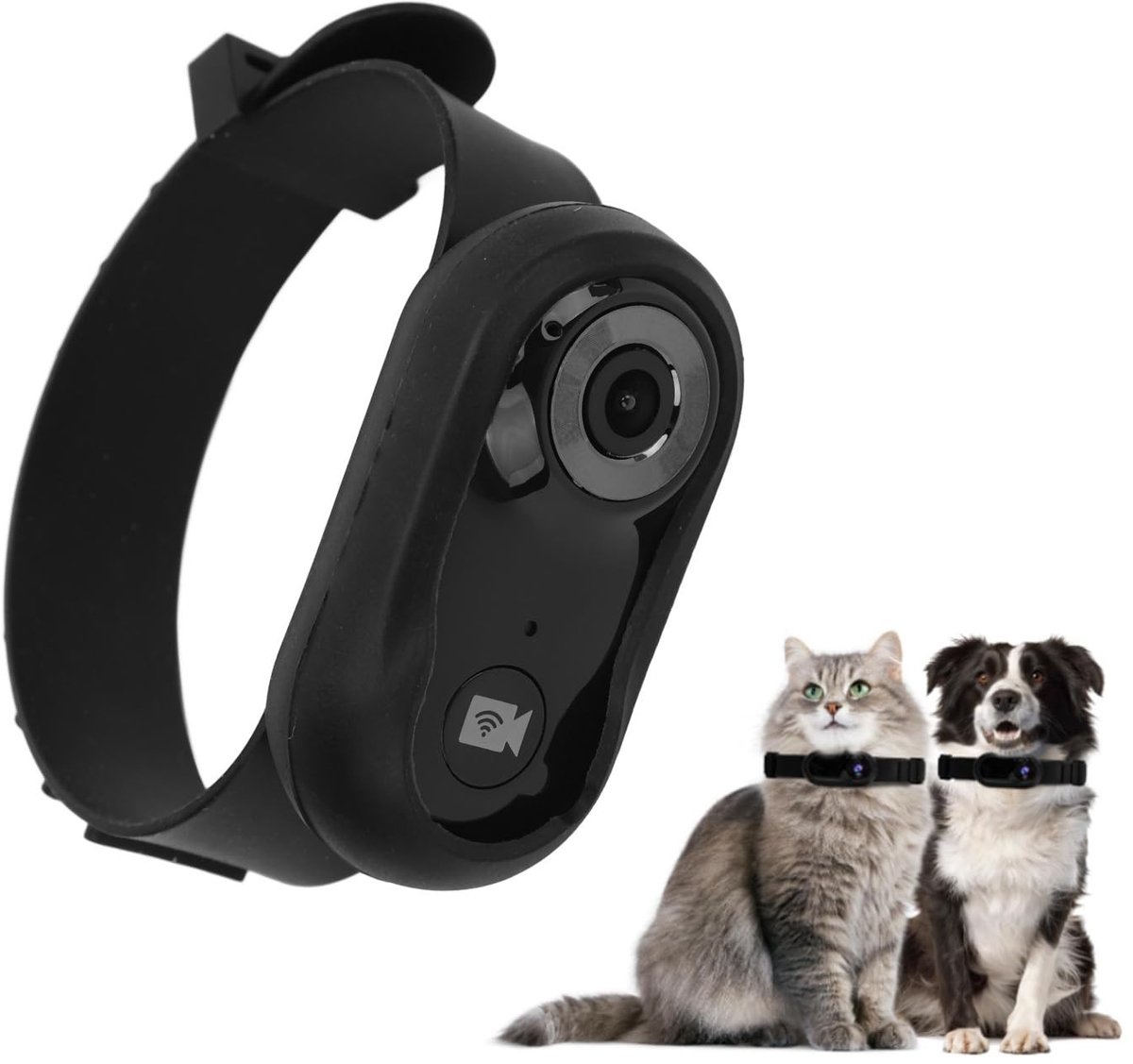 Store_7 - Kattencamerahalsband - Huisdiersportcamera - 120° Groothoek - HD 1080P - Video-opname voor huisdieren - Geschikt voor katten