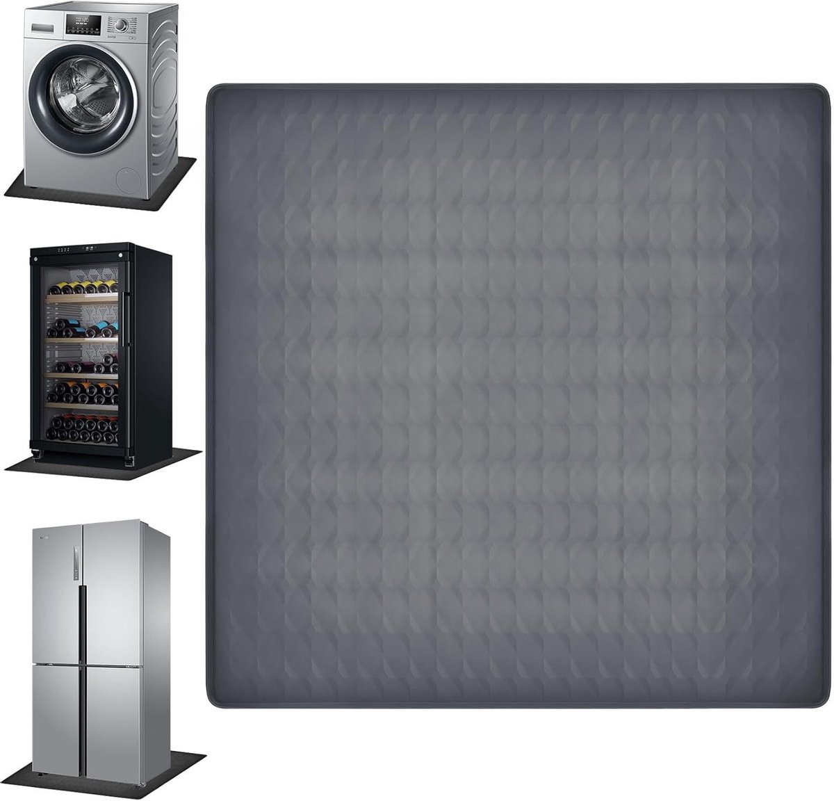Siliconen Koelkastmat 60x60cm - Antislip Drip Tray voor Koelkast en Wasdroger, Bescherming en Onderhoud
