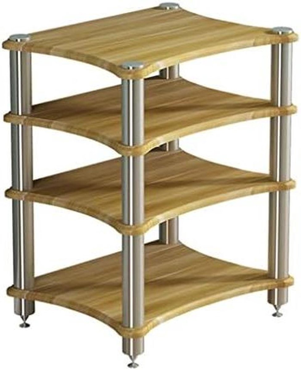Hifi Rack - Audio Meubel - Audio Opslag - Schokabsorberend - 60 x 48 x 40 cm - Wit
