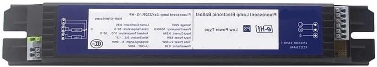 Elektronische Ballast - Voorschakelapparaat - Verlichting Installeren - Energiebesparend - 2x32W - Grijs