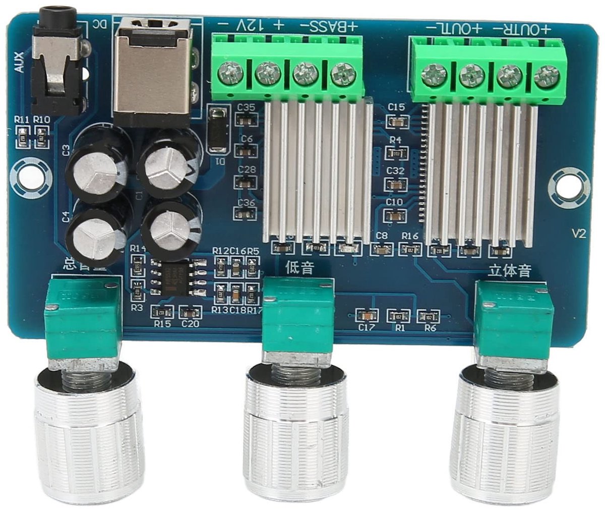 Allecto - Digitale Eindversterkerkaart - Mini Versterker - Voor Thuisaudio - 15W + 15W - Ideaal voor Autoluidsprekers - Compact en Krachtig