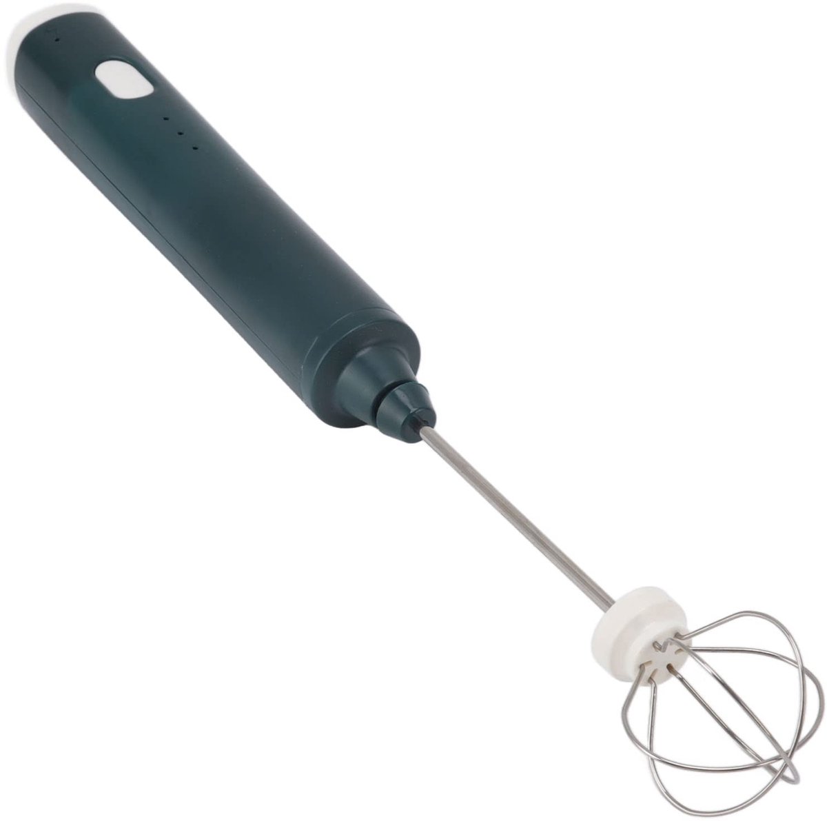 Dailygoody - Elektrische Mini-roerder - Draadloze Eierklopper - Keukenmixer met 3 Mengmodi - Zwartachtig groen - Roestvrijstalen Eiergarde - Geschikt ...