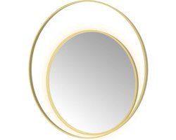 Hotbath &More Mirrors Round2 LED Badkamerspiegel - Rond - 120 cm - Geborsteld Messing Pvd
