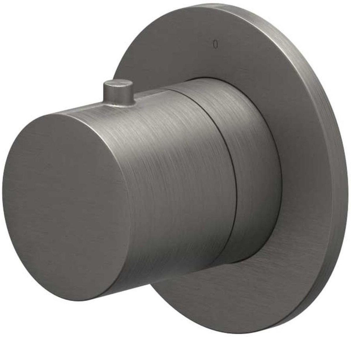 IVY Bond Symmetry Afbouwdeel voor Flow-Through Stopkraan met Rond Rozet - Geborsteld Metal Black PVD