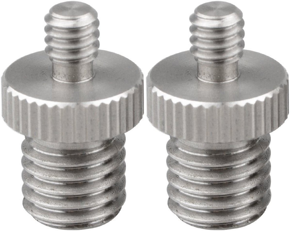 1/4" naar M12 Schroefadapter - Dubbele Adapter voor DSLR Rigs (2 Stuks)