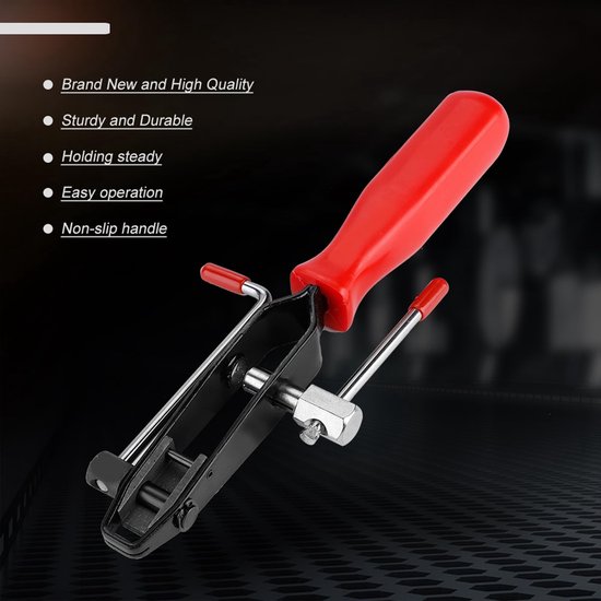 SPHProducts - cardanische kettingtang - homokinetische gezamenlijke starter - staal - rood handvat - gereedschap voor mechanici - 24 cm van Sphproducts — afbeelding 5