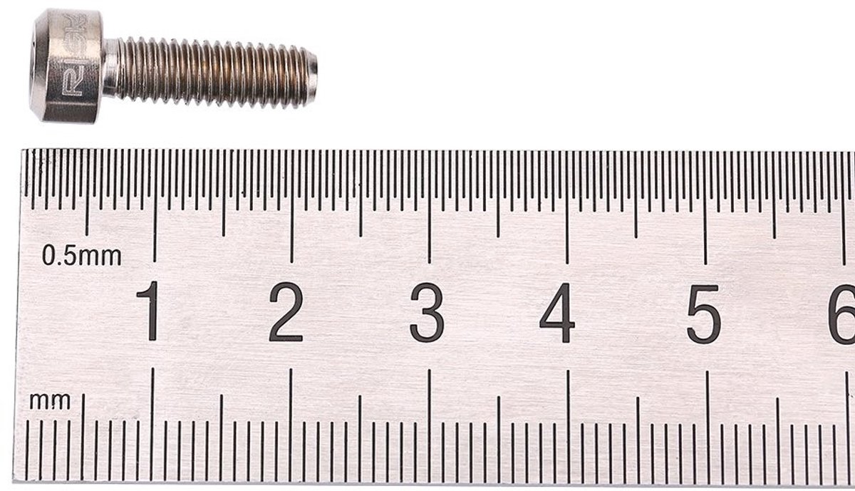 Dailygoody Fiets Vaste Staaf Titanium Legering 6 Stuks M5 x 16mm Lichtgewicht en Duurzaam Geschikt voor Mountainbike