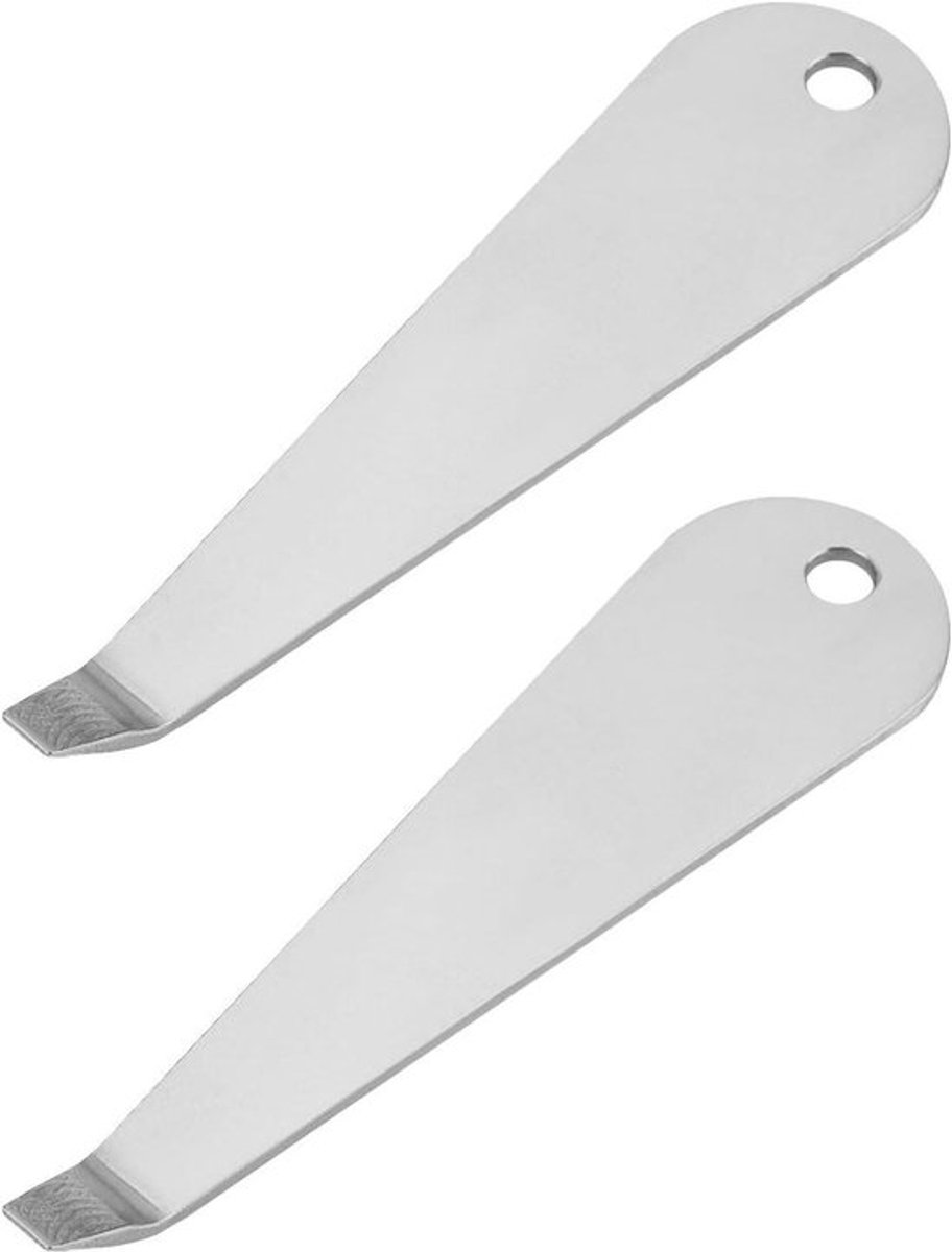 Koffie Portafilter - Rvs - Poeder Cup - Demontage Tool - Handvat - Verwijdering - 304 - Rvs - Compatibel - Koffiezetapparaat - 2 stks - Koffie Portafilter Mand Removal Tool - 81x25mm.