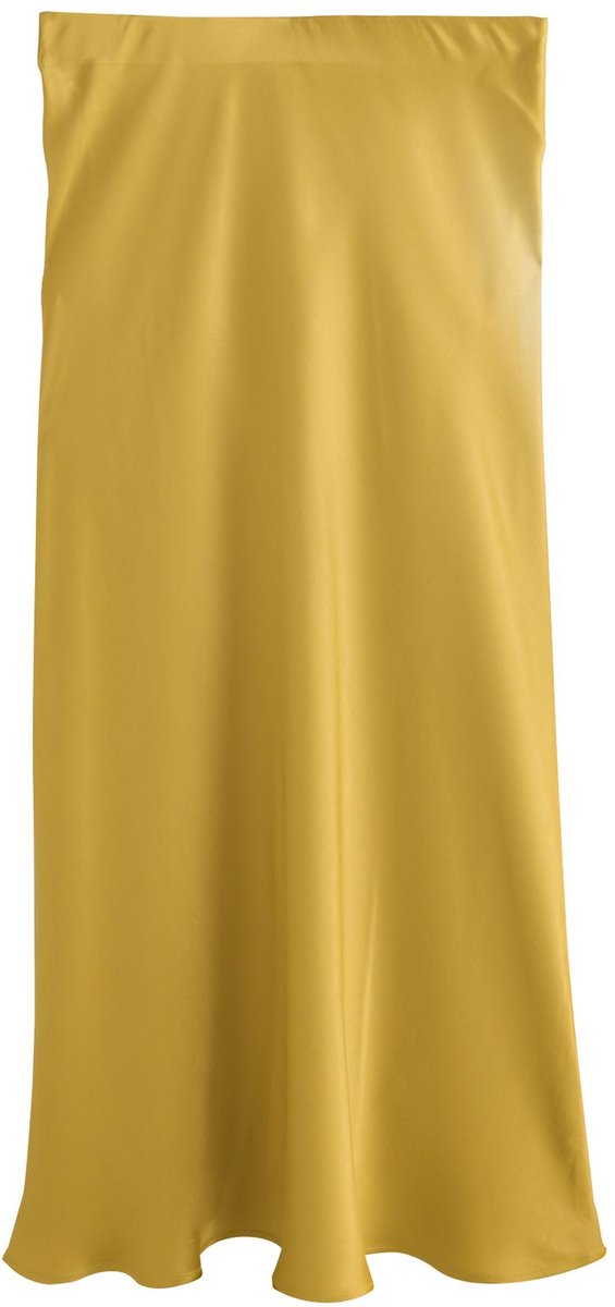 Next - Dames - Satijnen midirok - Groen