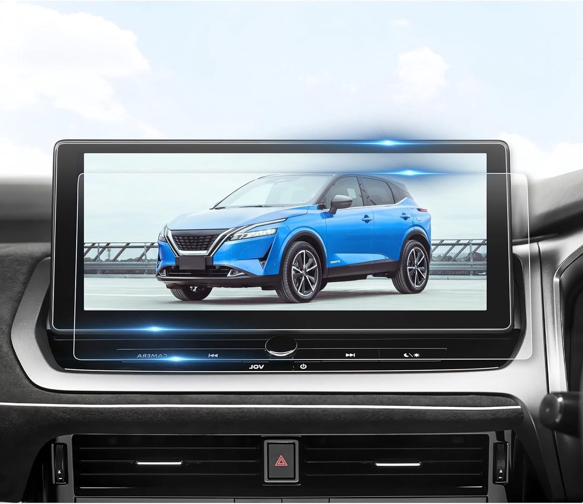 Premium Navigatiefilm voor Nissan Qashqai J12 en X-Trail T33 e-POWER 2023-2025, 12.3 Inch Krasbestendige Screen Protector, Beschermfolie voor Autonavigatie