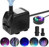 Dailygoody - Waterpomp met LED - 15W submersible pomp - Perfect voor aquarium en vijver - Compact ontwerp - Fonteinpomp - Energiezuinig en betrou