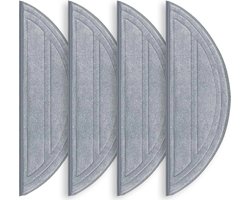Vier schoonmaakdoekjes geschikt voor de Roborock Q10 S5, accessoires voor de robotstofzuiger, schoonmaakpads, vervangende dweilpads, wasbare dweilpads.