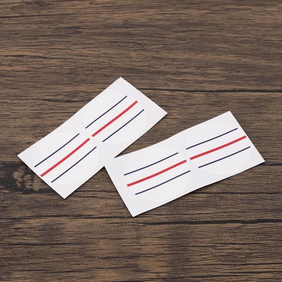 Golfstickers - Golfliefhebbers - Cirkelstickers - Golfuitlijningsstickers - Putter - 37 mm diameter - Geschikt voor twee bal putter - Wit - 10 vellen (20 cirkelstickers) - Drievoudige track. — afbeelding 4