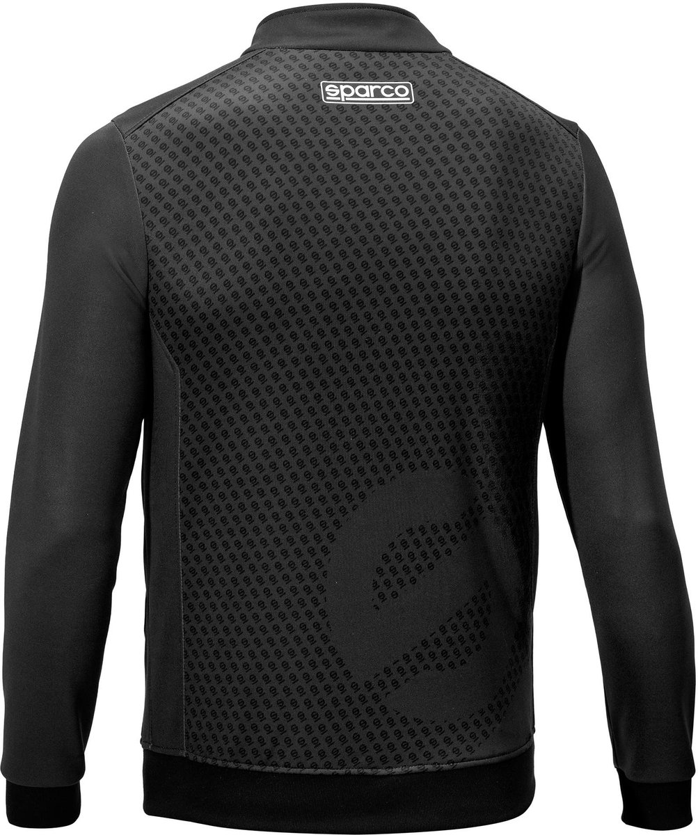 Sparco Full Zip Sweatshirt Subly Sweatshirt - Zwart/Marineblauw