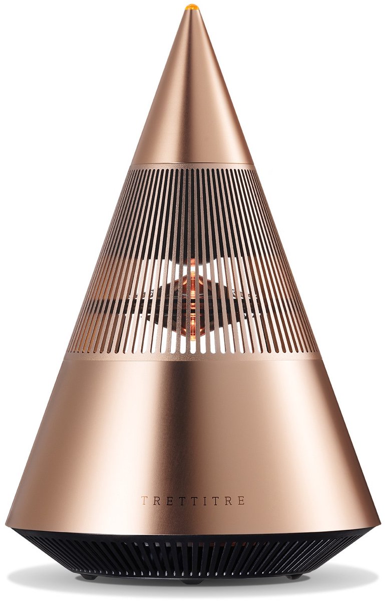 TRETTITRE TreSound mini Gen4 goud - draagbare bluetooth speaker - 360° surround sound - aluminium - 30W