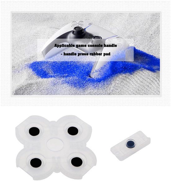 3 Sets Geleidende Knop Pads Vervanging voor PS4 Controller - Siliconen Zelfklevend — afbeelding 5