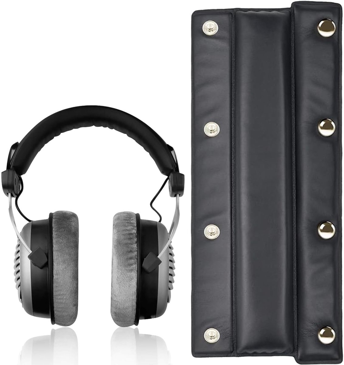 Dailygoody - Reservekussen - Eiwitleer - Comfortabel - Geschikt voor Beyerdynamic DT770 DT880 DT990 - Hoofdtelefoon Accessoire - Zacht en Duurzaa