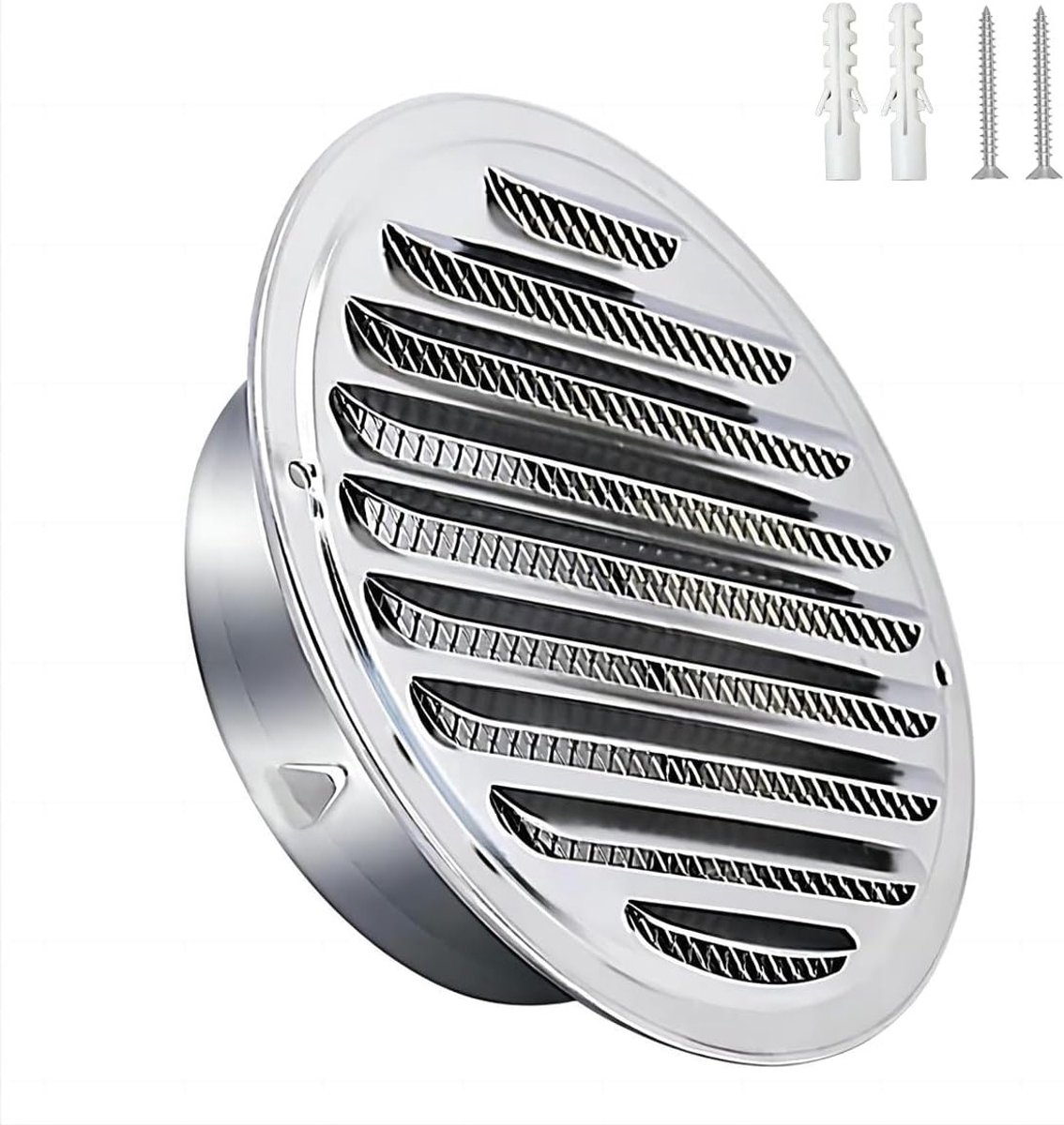 Ronde Ventilatierooster Cover van 70mm van RVS, Geschikt voor Afzuigventilator in Keuken e