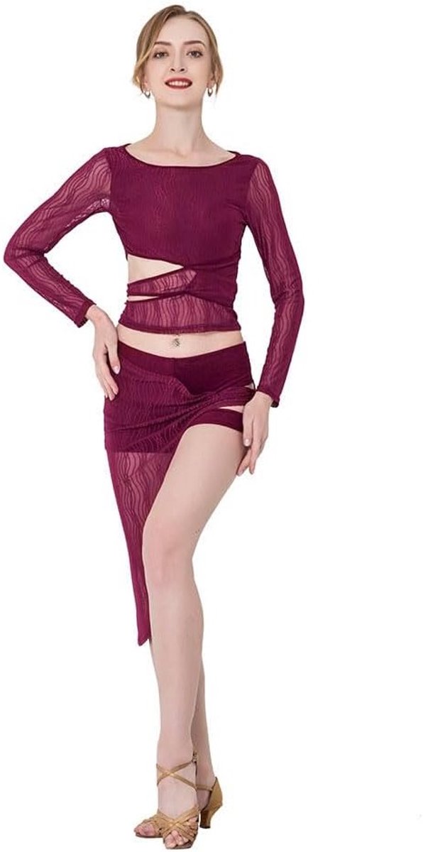 Belly Dance Trainingskleding voor Vrouwen - Complete Outfit met Top en Rok voor Dansers - Ideaal voor Oefeningen en Optredens