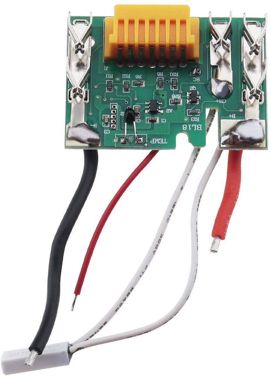 Allecto - 18V Batterij Chip - Oplaadbescherming Circuit Module - Groen - Compatibel met Makita - Ideaal voor 18650 Batterijen