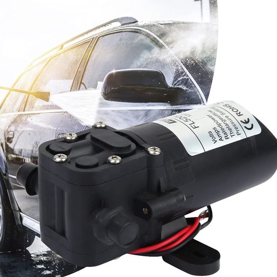 SPHProducts - Algemene diafragmapomp - Waterdrukpomp 3,5L/min - Corrosiebestendig - Zwart - Elektrische pomp - Ideaal voor watertransport - Model FL-5206 van Merkloos — afbeelding 2
