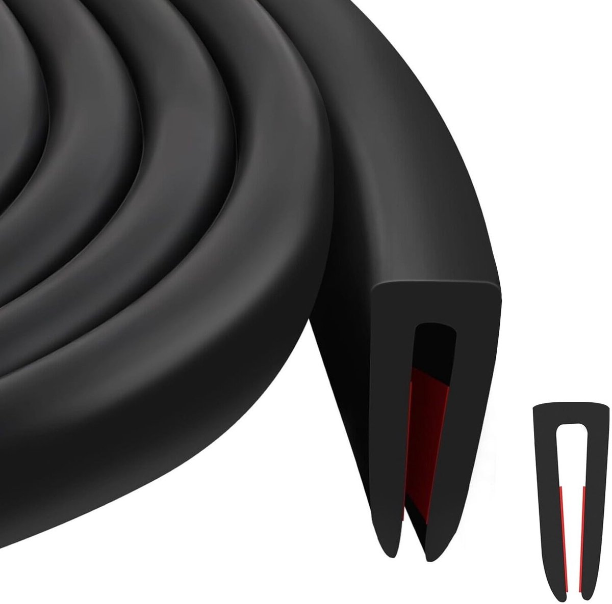 Dailygoody - Rubber Seal Edge Protection - Flexibele Randbescherming - Zwart - Weerbestendig - Voorkomt Schade - Geschikt voor Auto Deuren
