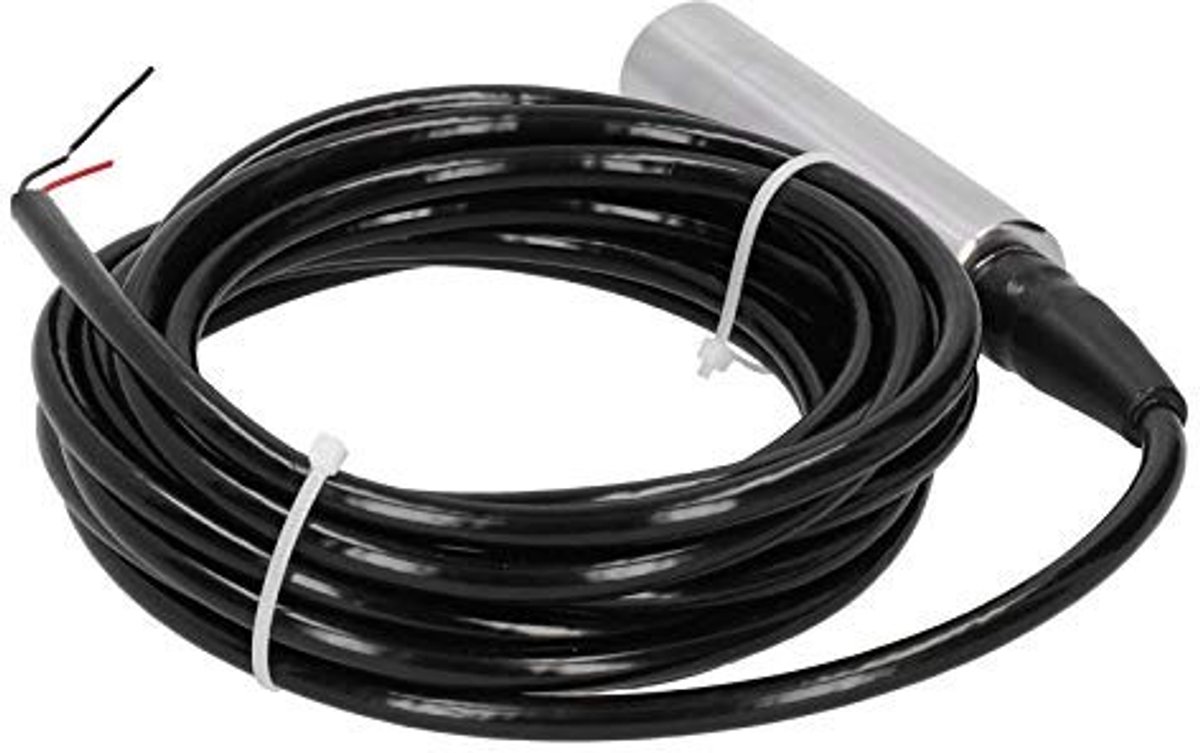 Dailygoody - Vloeistof Niveau Zender - Waterniveau Sensor - 5 meter - Zwart - Druksensor - Voor Gas en Water - Geschikt voor 12-32VDC