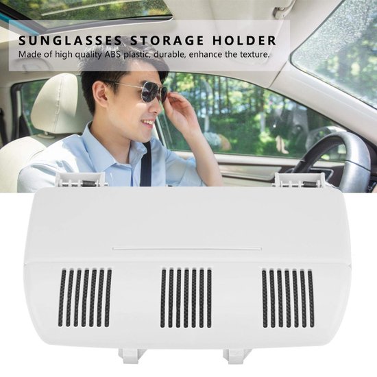 Zonnebril Opslag Houder, Auto Zonnebril Opslag Houder Doos Brillenkoker Fit voor Skoda Octavia Fabia Roomster 1Z0868565E(Grijs) — afbeelding 5