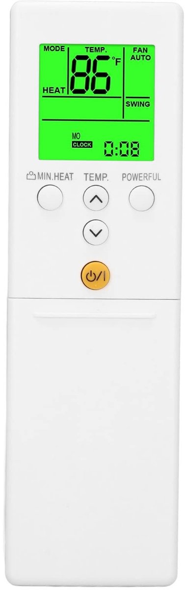 Allecto - Vervanging voor Airconditioner Afstandsbediening - Dual Display - Handig en gebruiksvriendelijk - Geschikt voor Fujitsu modellen - Perfec...