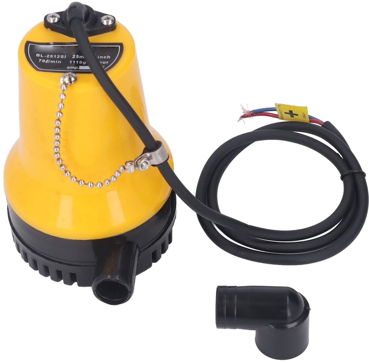 Allecto - Elektrische Bilge Pomp - 45W Stil - Marine Submersible DC12V - 25mm Caliber - Waterafvoer Pomp - Betrouwbaar en krachtig - Geschikt voor ...