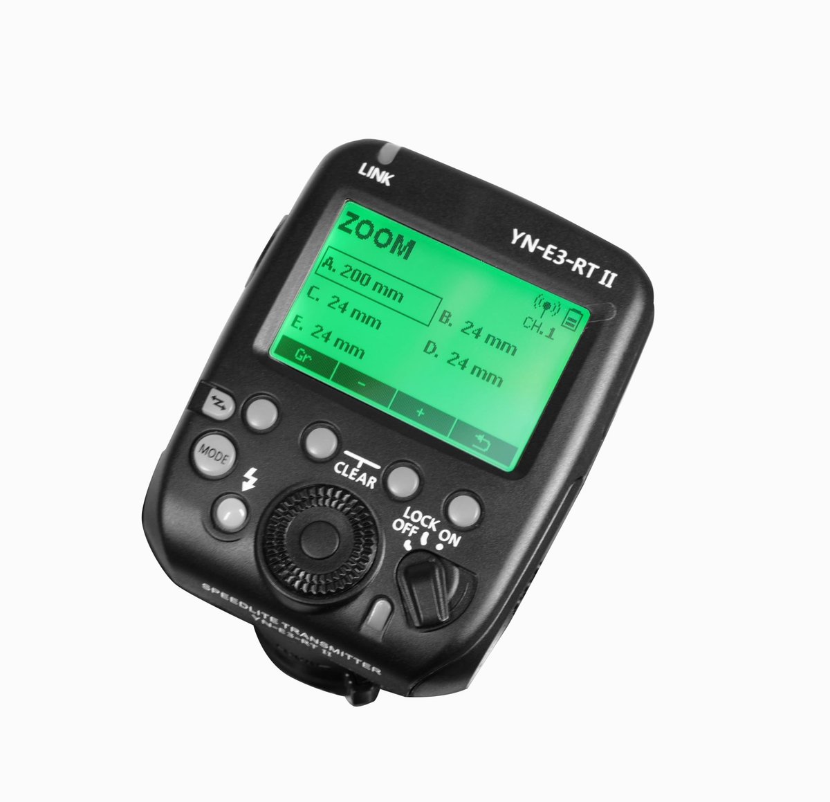 Yongnuo YN-E3-RT II Speedlite Transmitter voor Canon - E-TTL II, 16 Kanalen, 100m Bereik