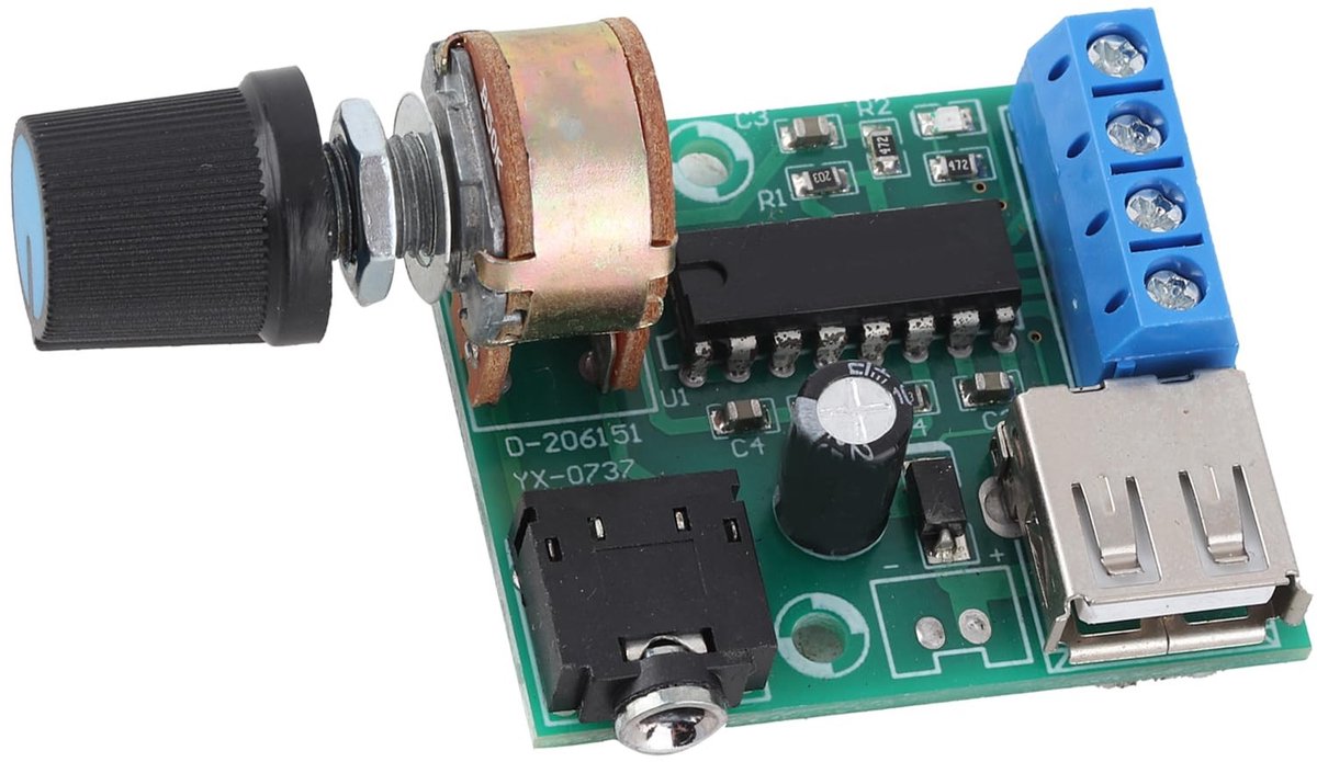 USB Audio Versterker Module 5W - Ideaal voor Thuisbioscoop en Draagbare Speakers
