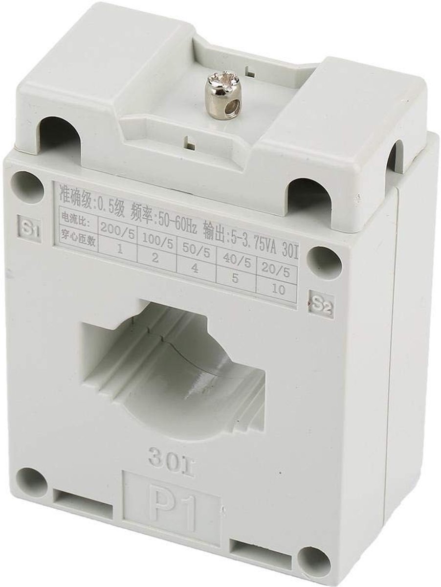 Allecto - Huidige transformator - 5A - Hoogwaardige isolatie - 30mm gat - Stabiele prestaties - Geschikt voor diverse toepassingen - Model BH20/5-2...