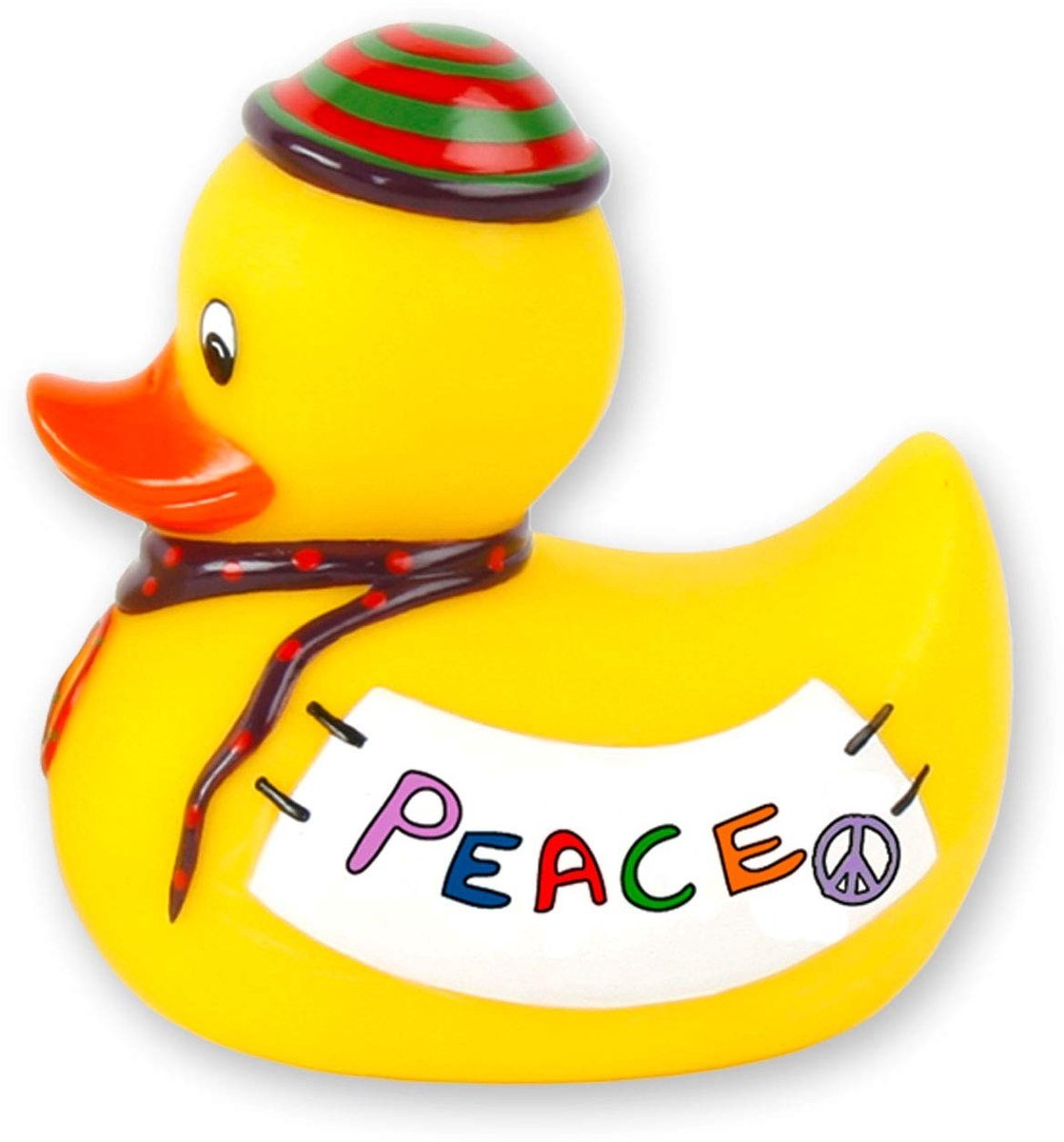 Shopcentral - Rubber Duck - Bad Speelgoed - Handgeschilderd - Ideaal als Cadeau - Squeaky Duck - Perfect voor Kinderen - Geschikt voor Badplezier